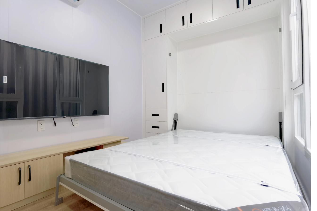 Murphy bed in the living room — 40ft one-bedroom