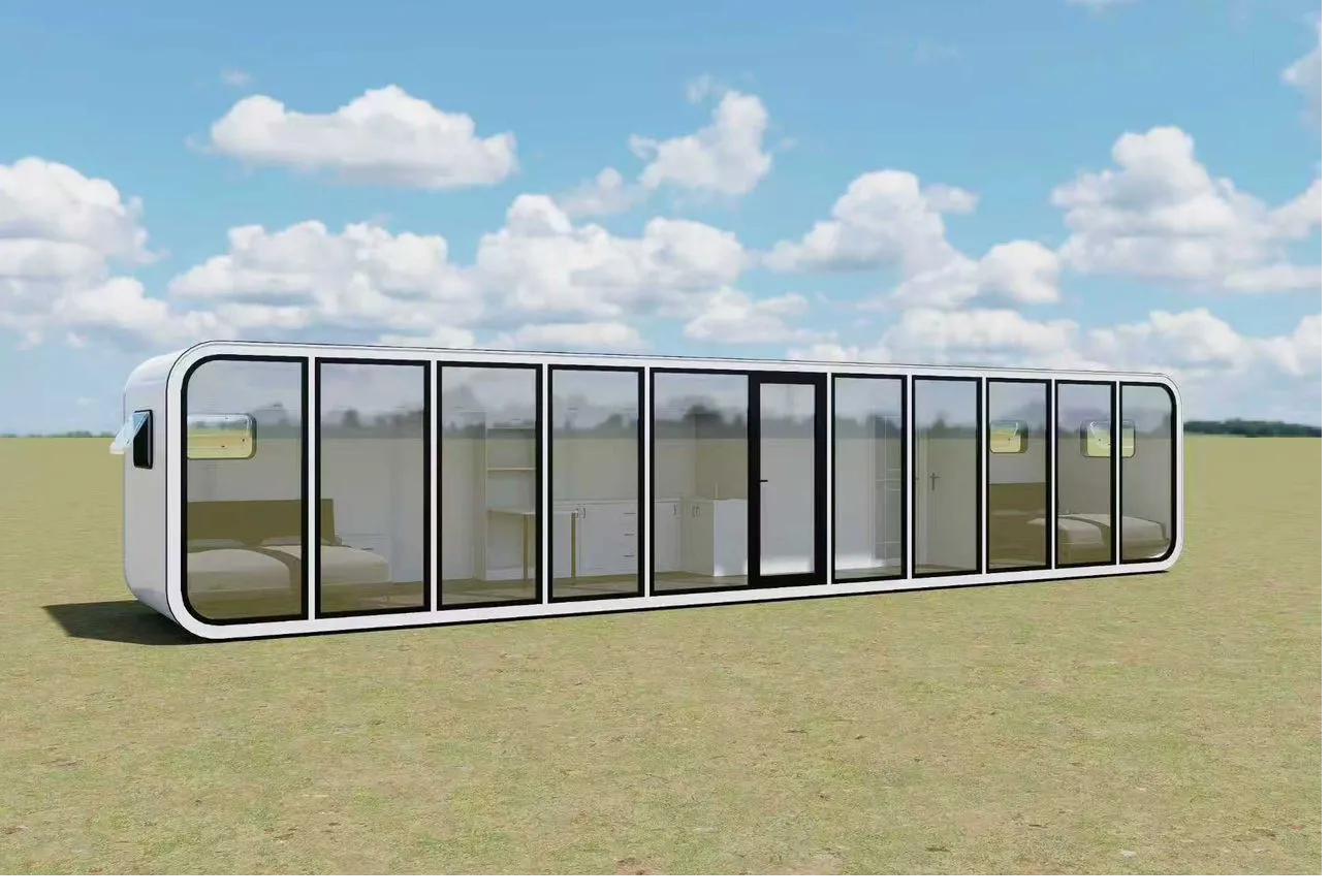 Floor-to-ceiling glass facade detail