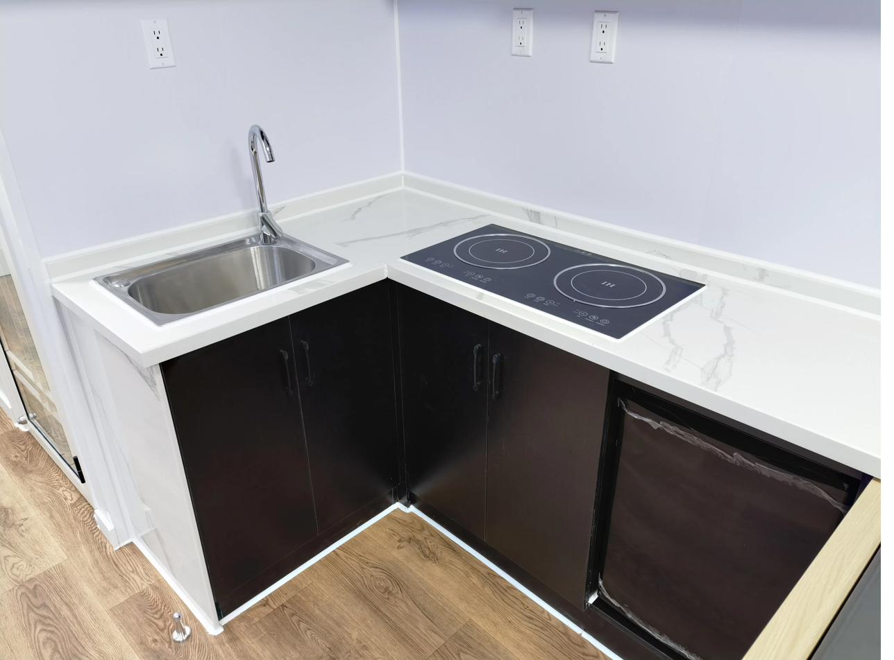 Kitchen with quartz countertops