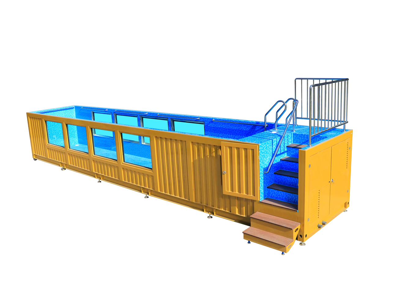 40 foot lap swimming pool from shipping container